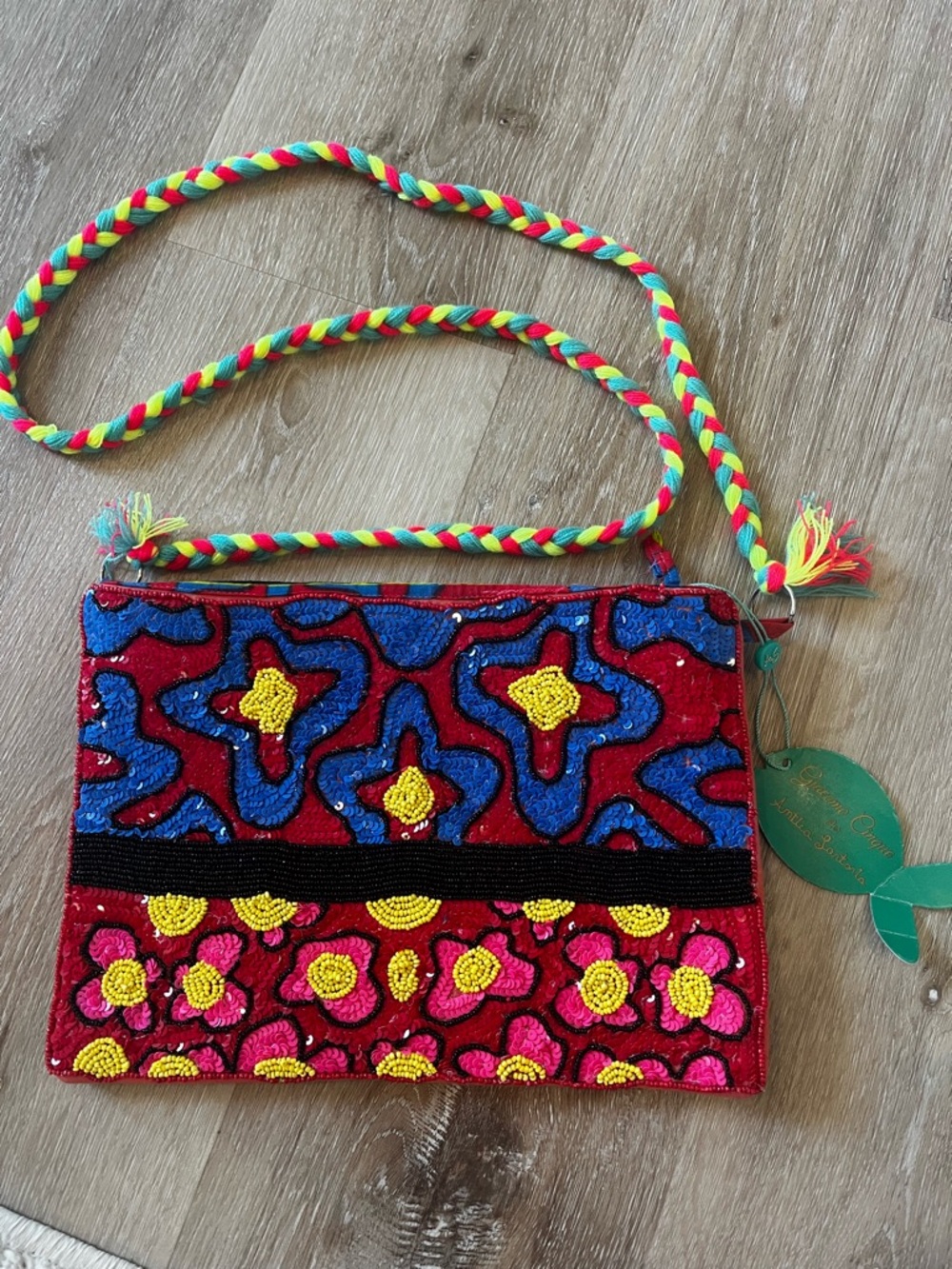 🆕Antica Sartorial by Giacomo Cirque Handmade Beaded Crossbody Bag